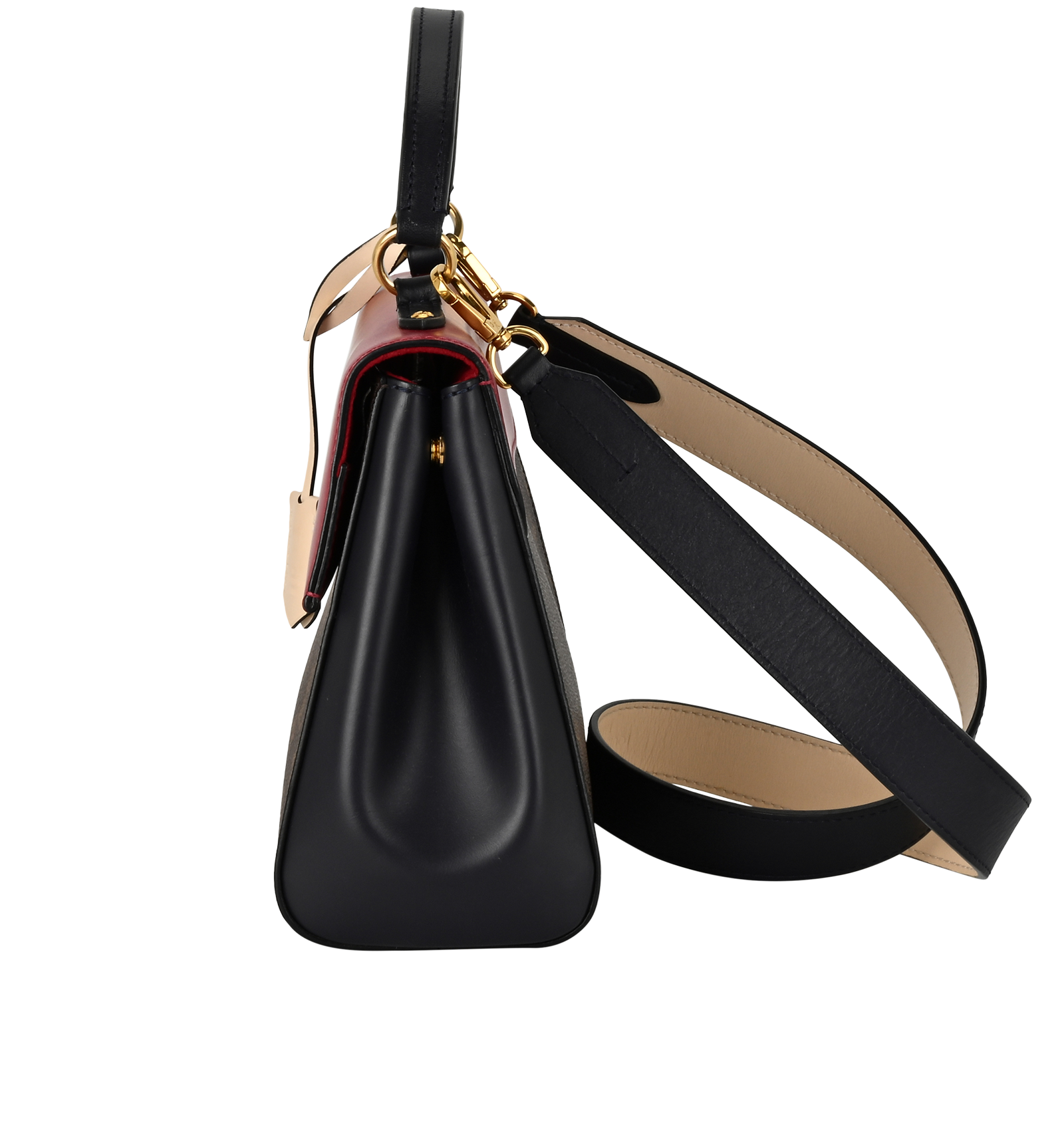 Cluny BB, &pound;1,400, Handbags, Brown/Red, Canvas, Side view